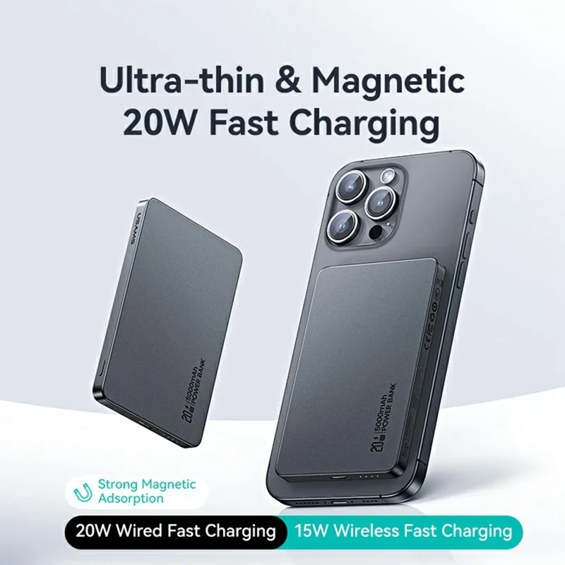 USAMS MAGNETIC 5K MAH POWER BANK